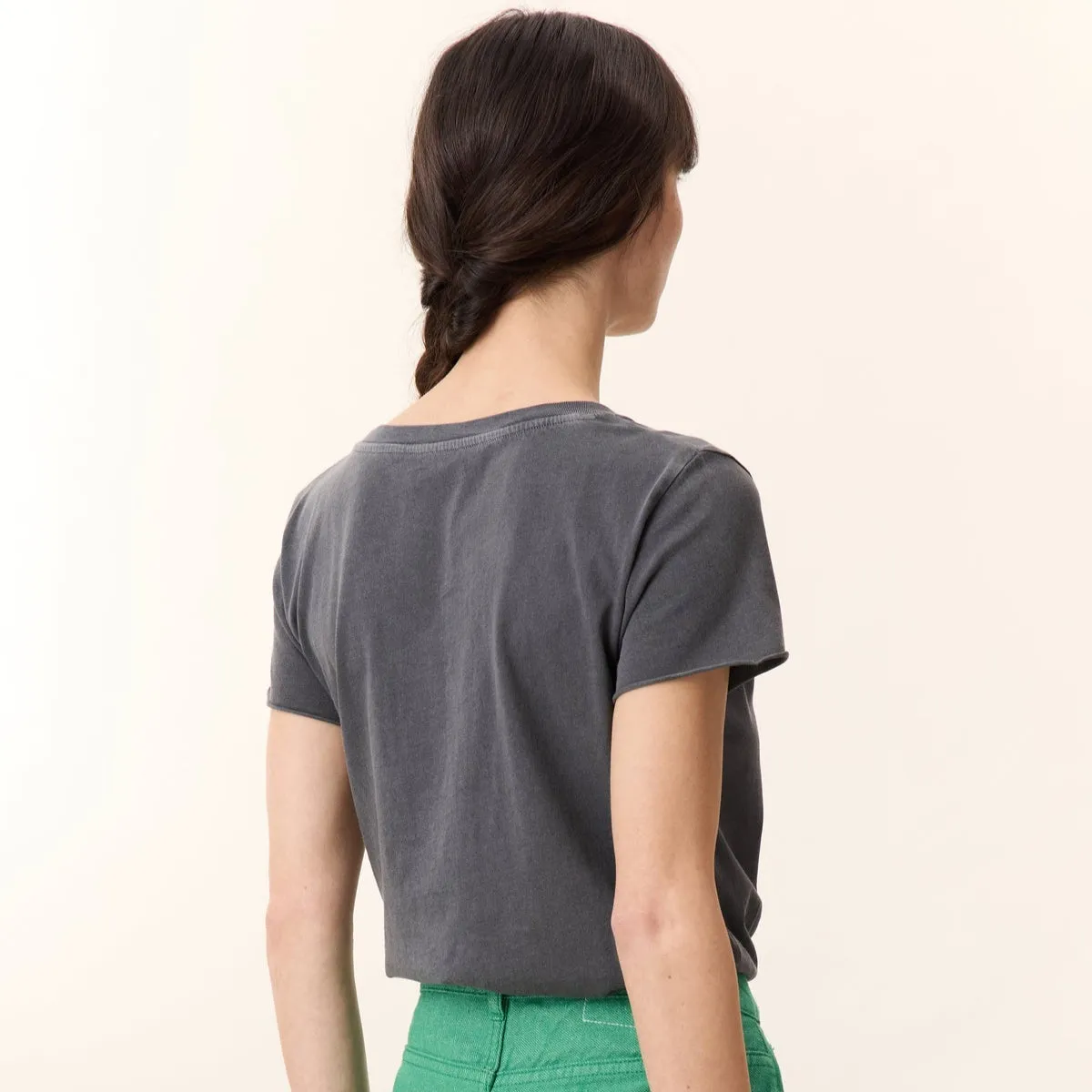 Leon & Harper Toro Beads T-Shirt Carbone