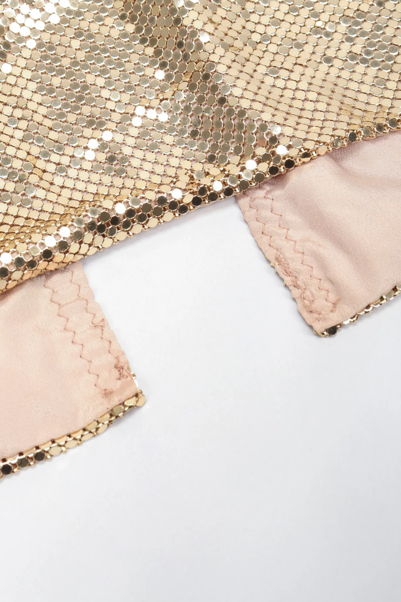 Liquid Gold Cowl Top & Skirt Set