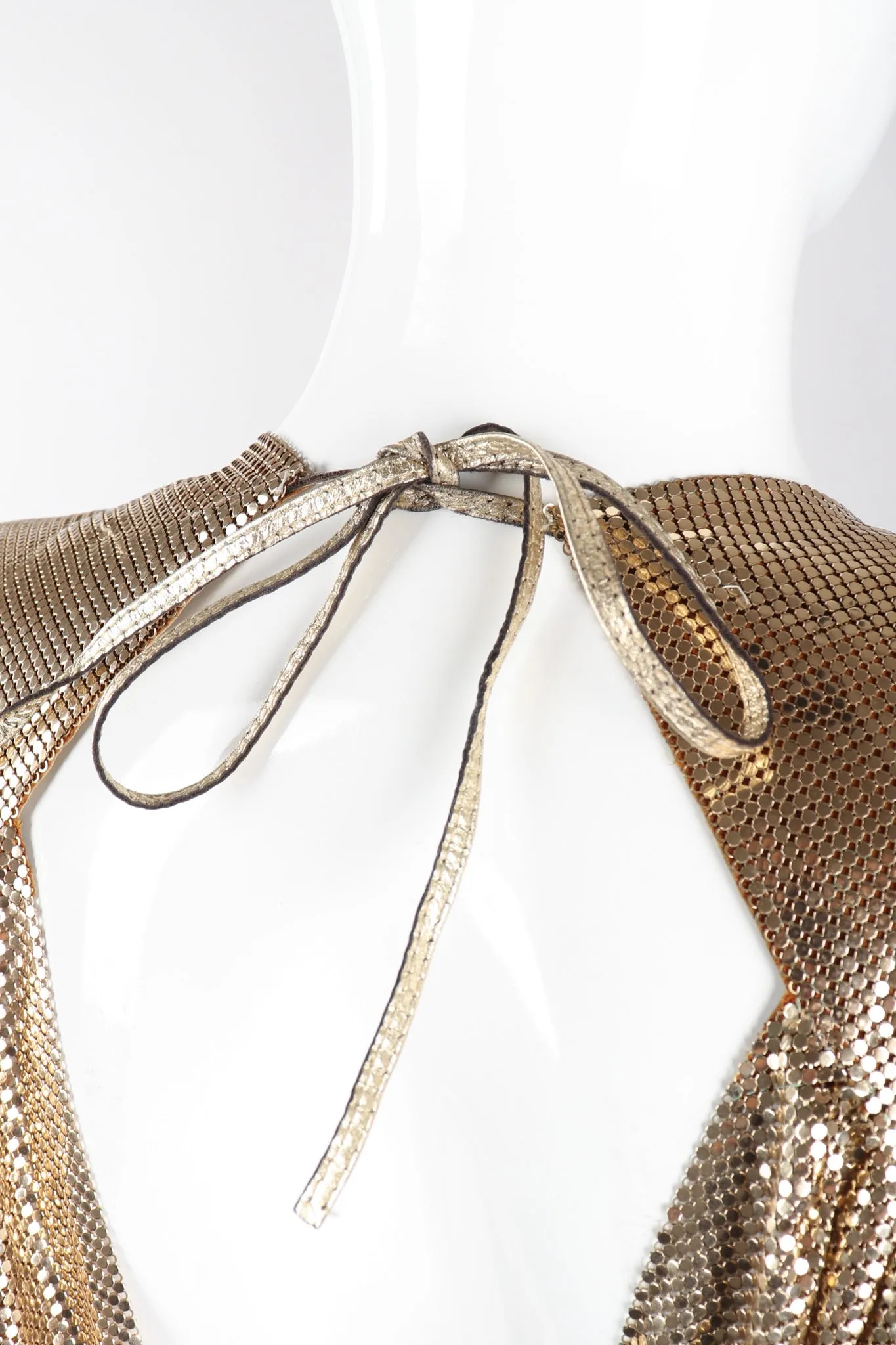 Liquid Gold Cowl Top & Skirt Set