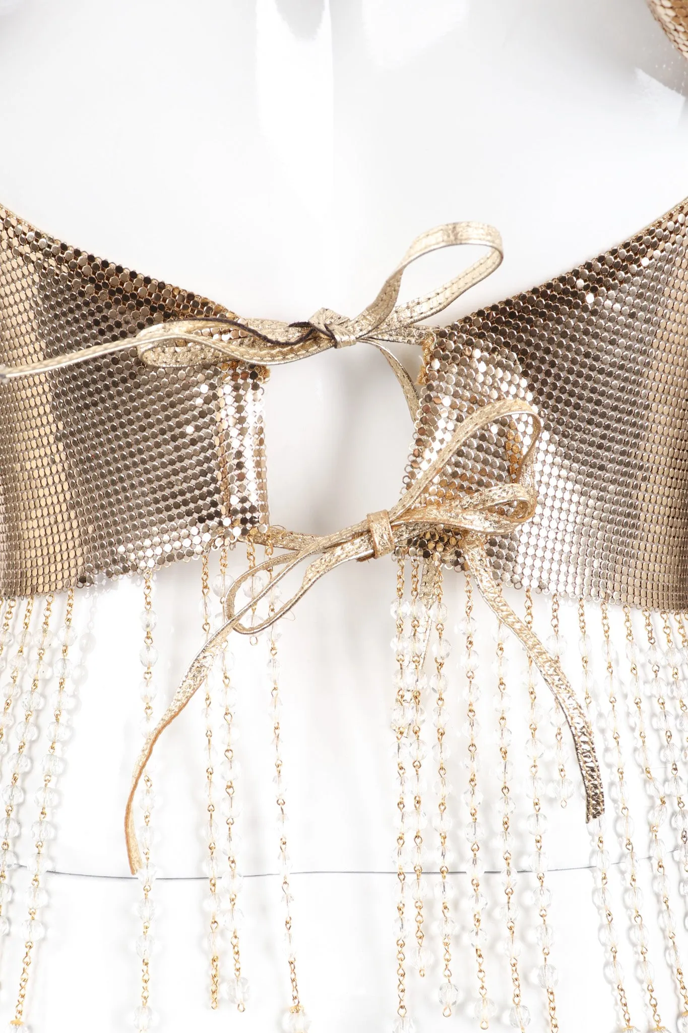 Liquid Gold Cowl Top & Skirt Set