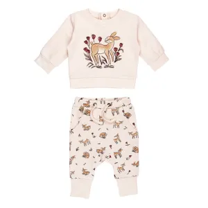 Lovedbaby - Organic Sweatshirt & Jogger Set - Doe a Deer