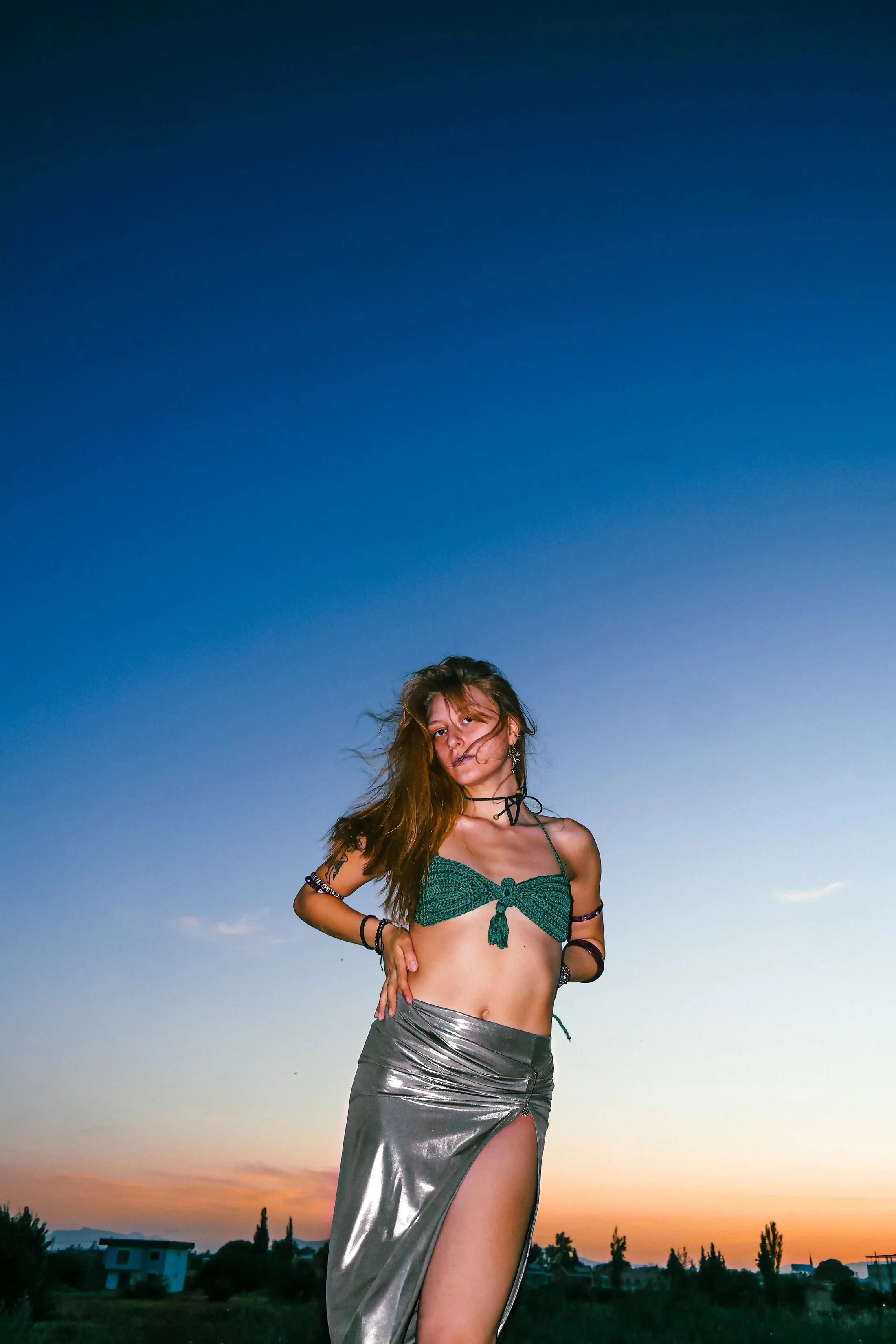 Lunar Luxe Slit Skirt