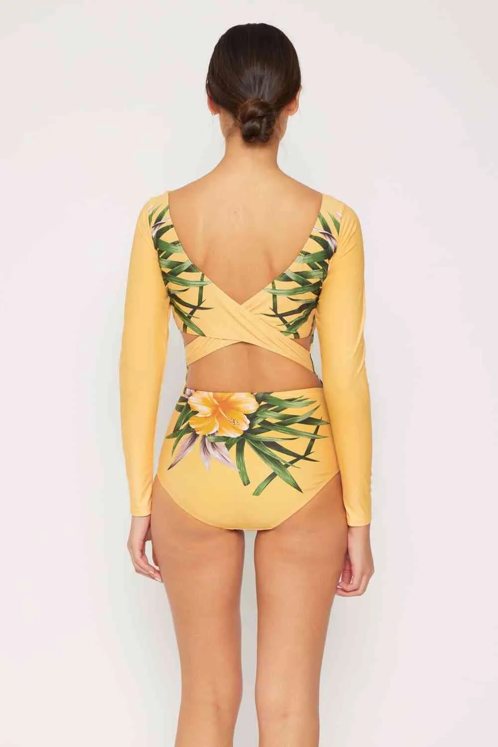 Marina West Swim Cool Down Longsleeve One-Piece Swimsuit