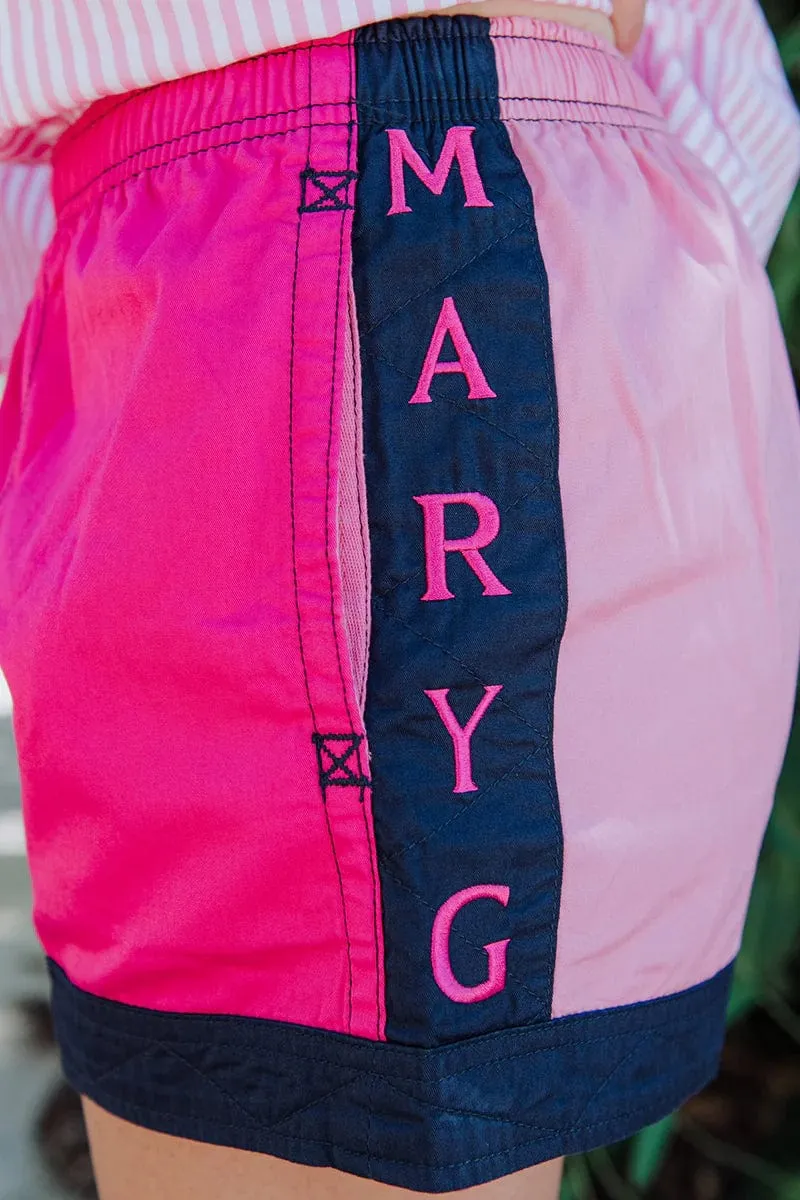 MaryG Short Girls Old School Harlequin Panel