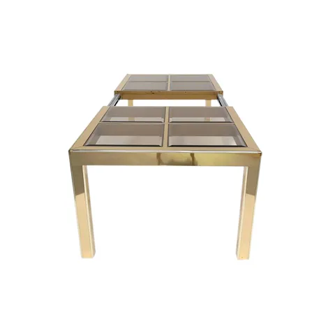 Mastercraft Bernhard Rohne Brass, Bronze & Glass Dining Table
