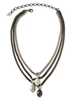 Maya Gray - Triple Chain Necklace