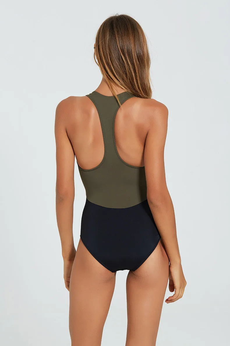 MAYA SURFSUIT BLACK / ARMY