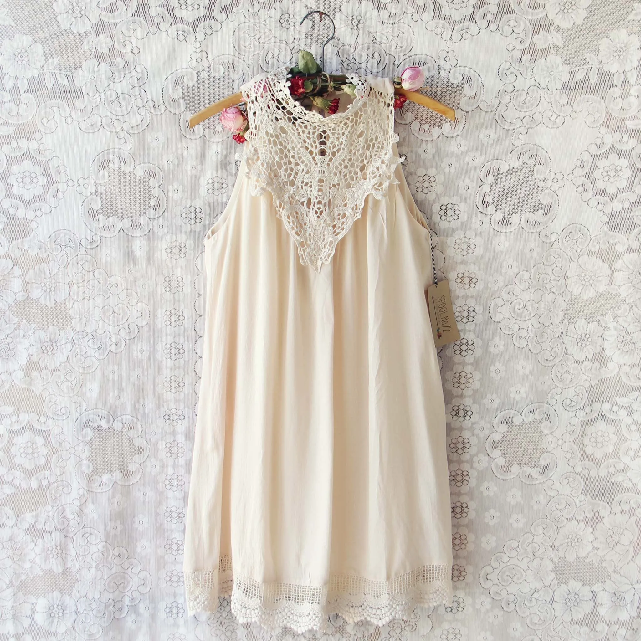 Meadow Sage Dress in Cream