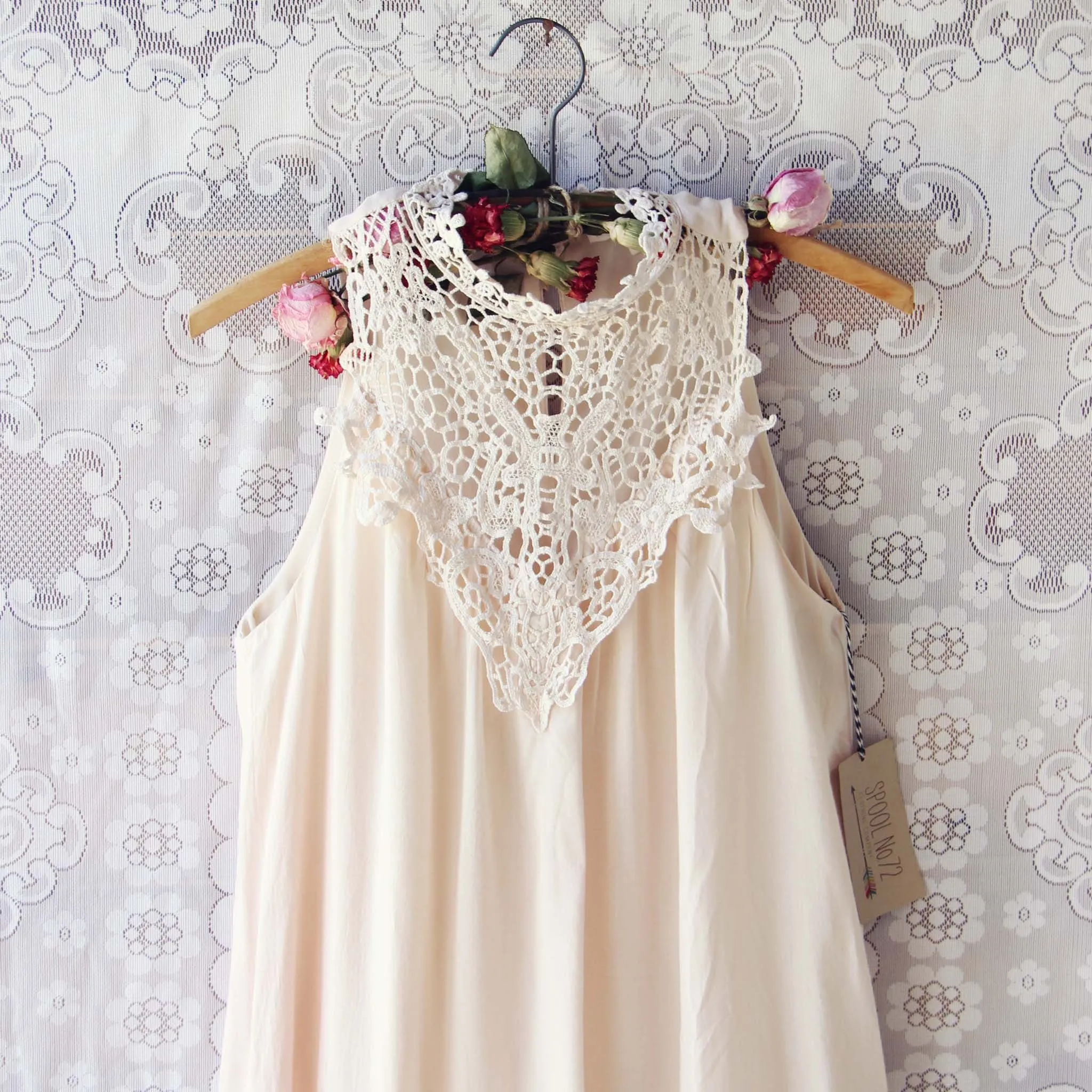 Meadow Sage Dress in Cream