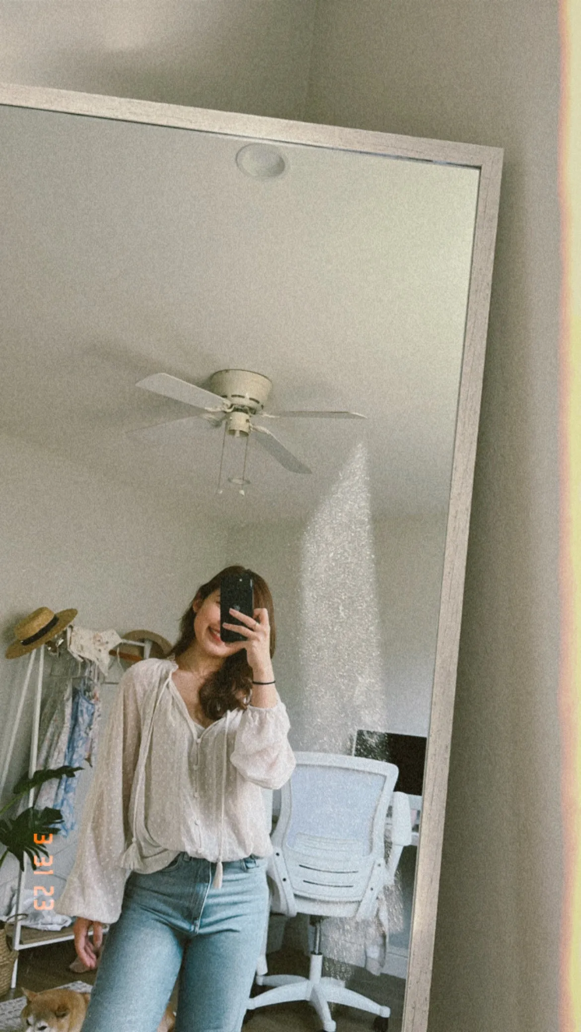 Melanie Chiffon Peasant Top