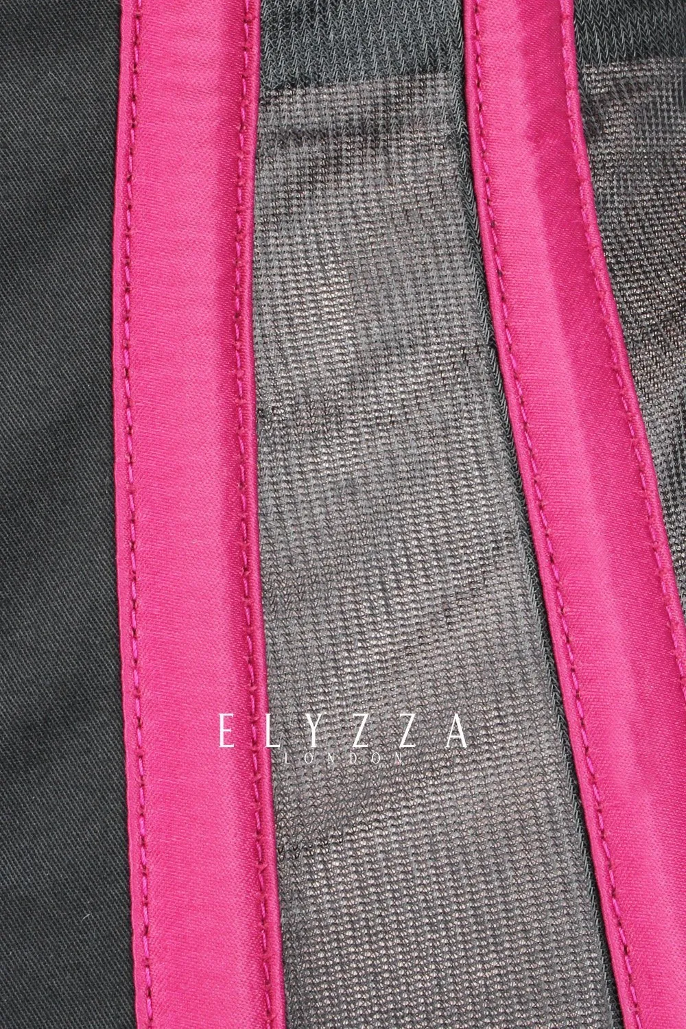 Mesh with Cotton Custom Made Magenta Waist Reducing Corset (ELC-102)