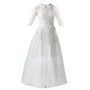 Mid Sleeve Lace Simple Short Wedding Lapel