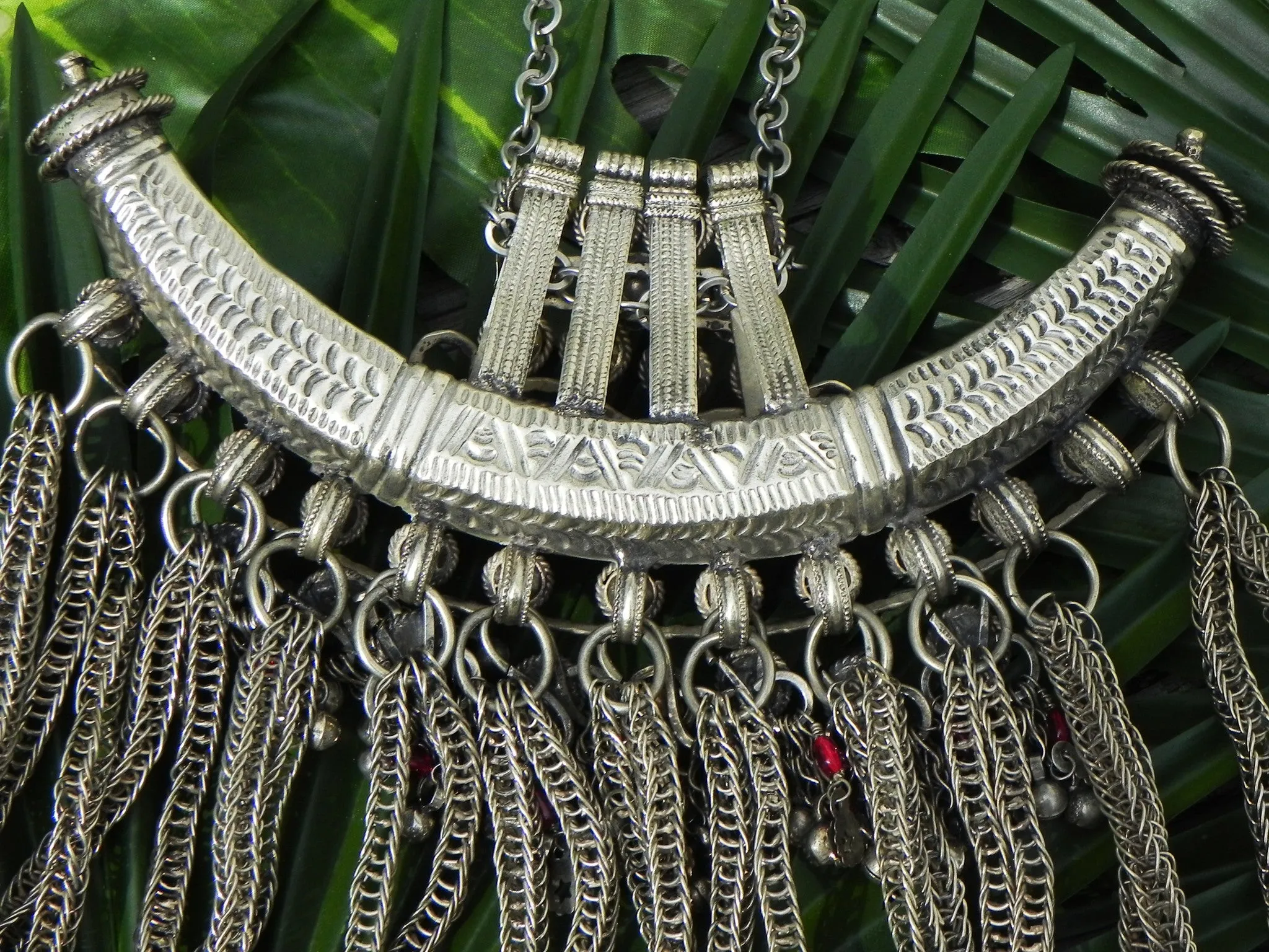 Middle Eastern Necklace, Tribal Vintage Kuchi