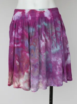 Mini Skirt - size Small - ice dye - Helen's Iris Patch