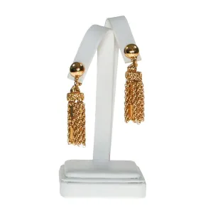Monet Gold Tassel Earrings