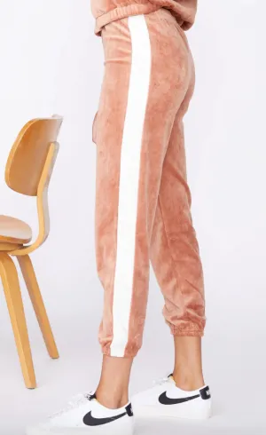 Monrow - Velour High Waist Vintage Sweatpant