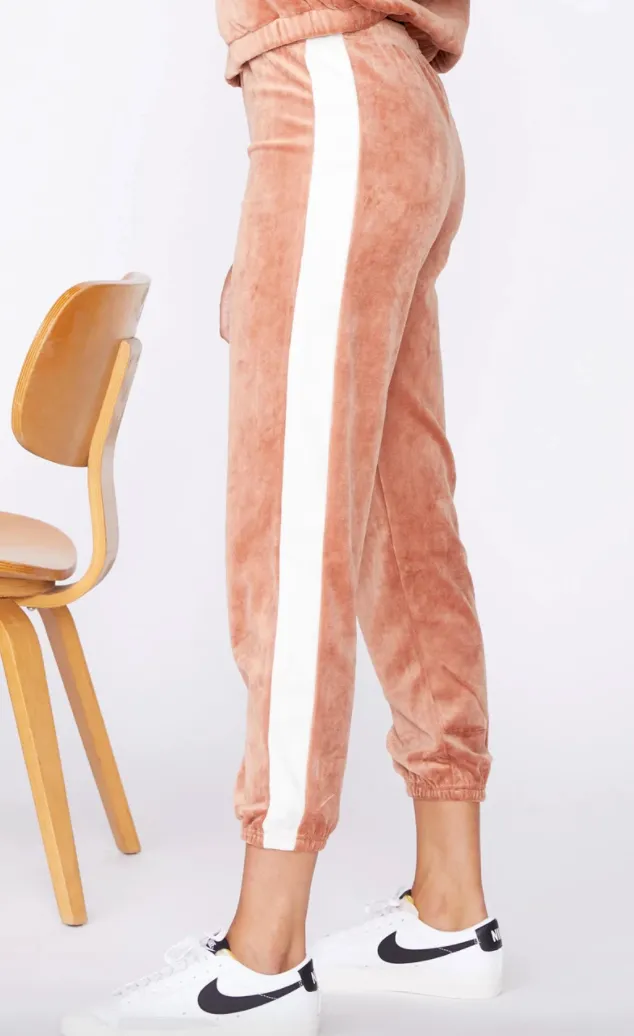 Monrow - Velour High Waist Vintage Sweatpant