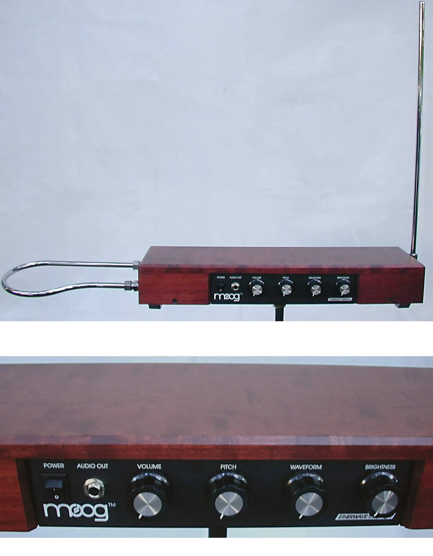 Moog Etherwave Theremin, Brazilian Cherry, brand new, old stock (N.O.S.)