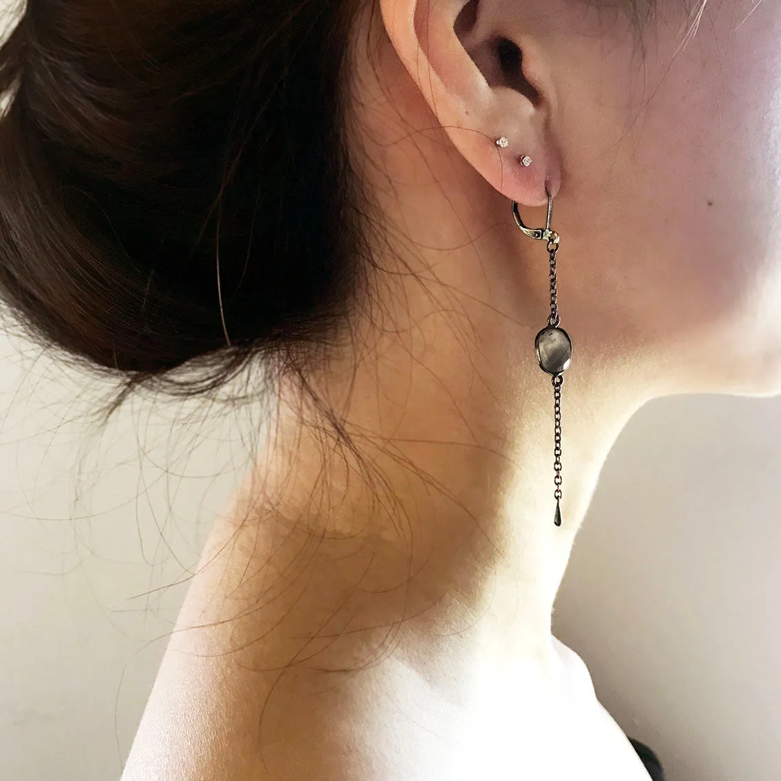 Moon Shadow Drop Earrings