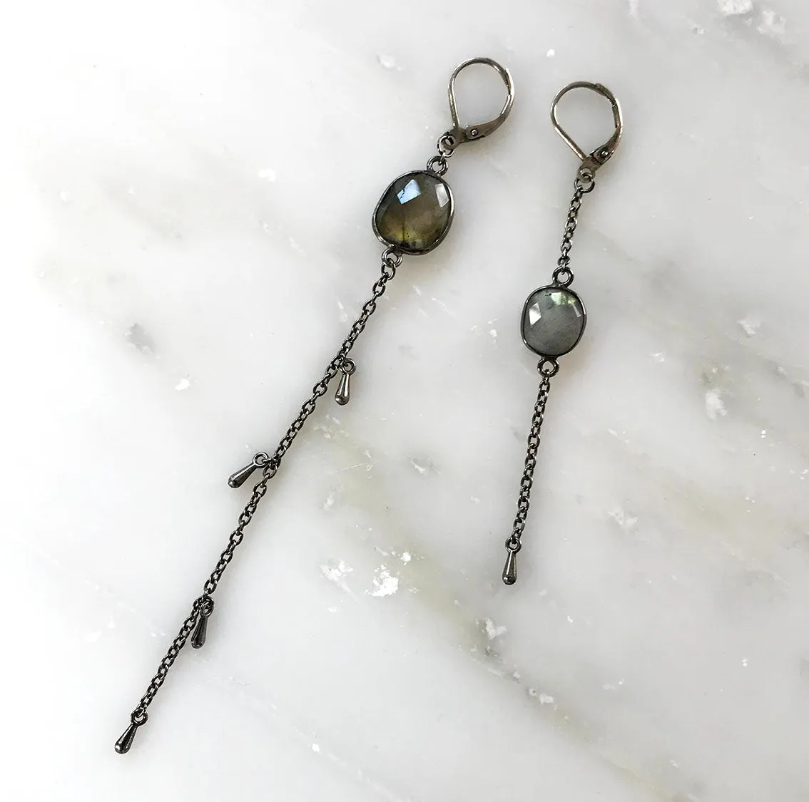 Moon Shadow Drop Earrings