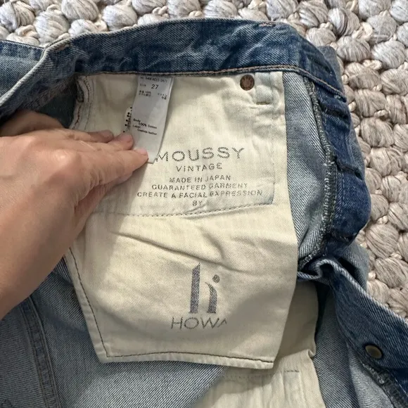 Moussy Vintage Steel Straight in Blue size 27