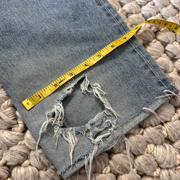 Moussy Vintage Steel Straight in Blue size 27