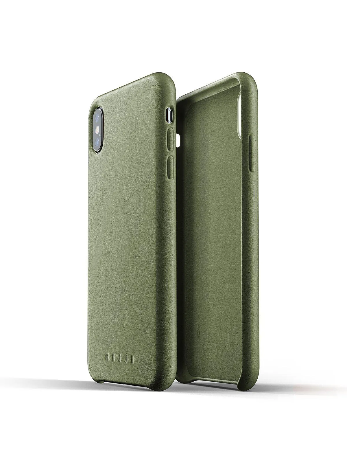 Mujjo Full Leather Case for iPhone XS Max Olive