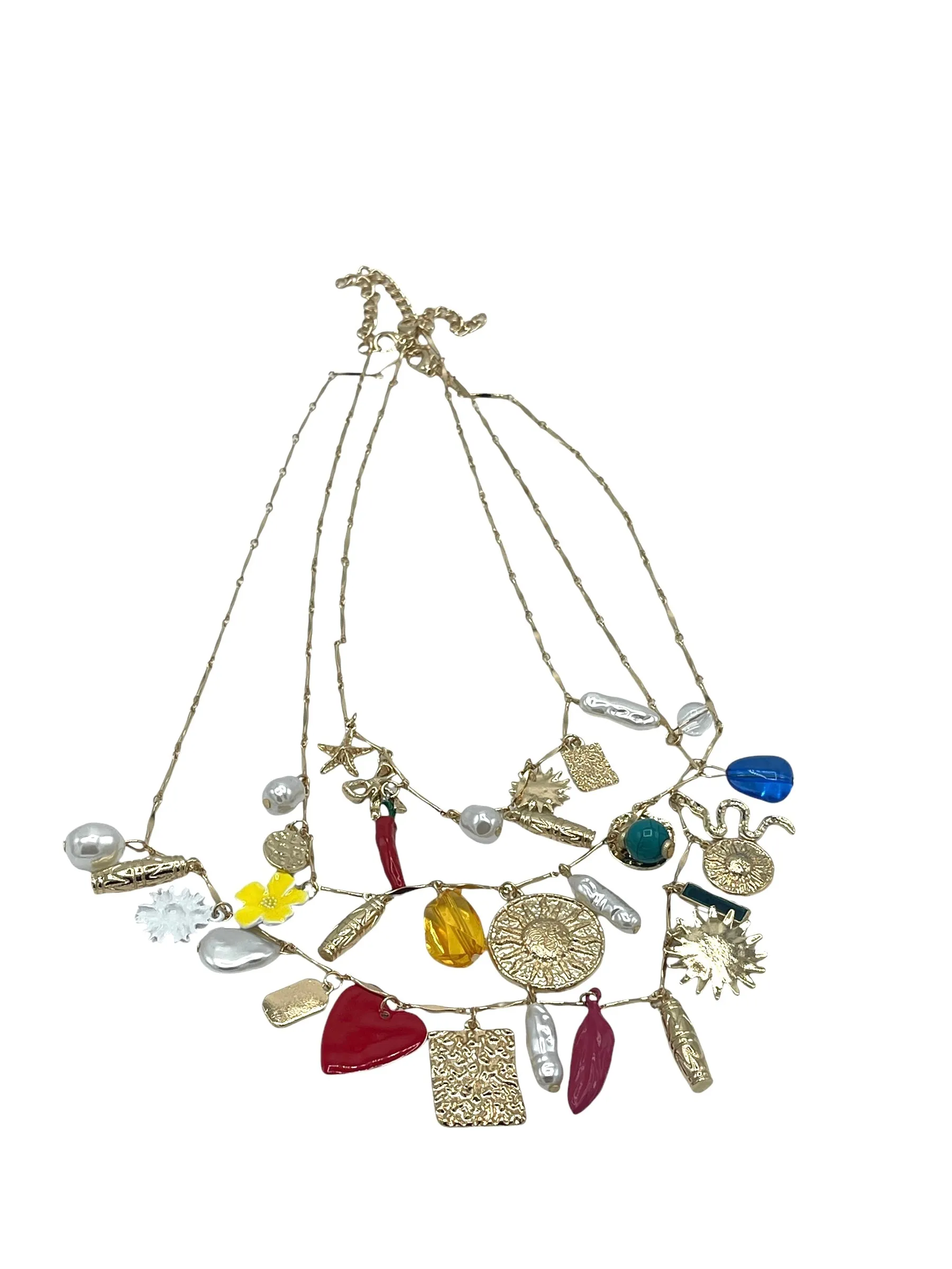 Multi-Layered Pendant Necklace