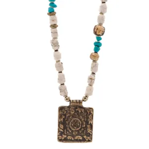 Mystic Nepal Pendant Bohemian Beaded Necklace