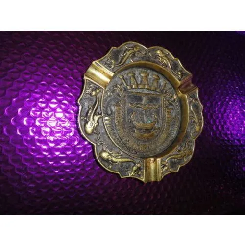 Nautical Brass Plated Cigar Ashtray 7" diameter