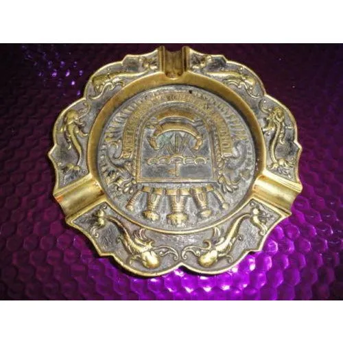 Nautical Brass Plated Cigar Ashtray 7" diameter