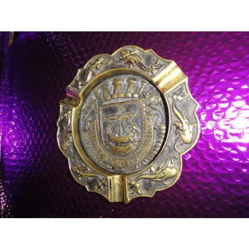 Nautical Brass Plated Cigar Ashtray 7" diameter