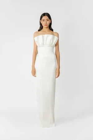 Noah Strapless Satin Gown
