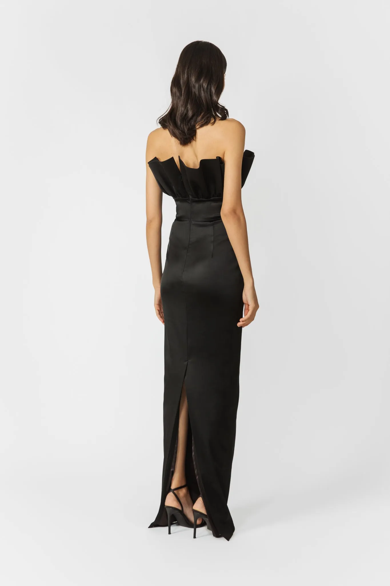 Noah Strapless Satin Gown