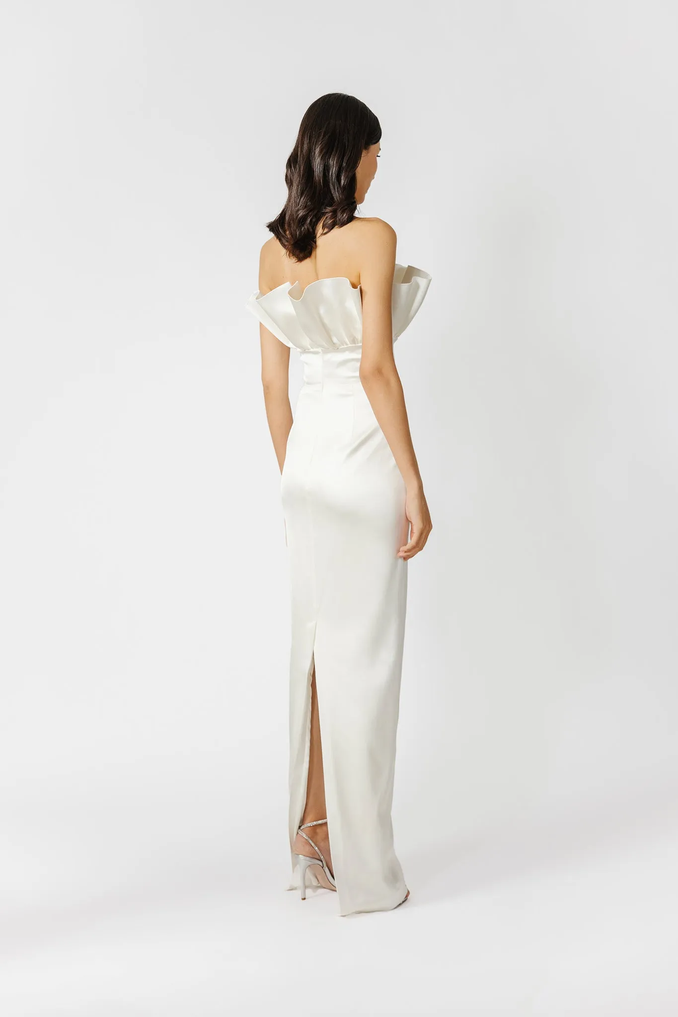 Noah Strapless Satin Gown
