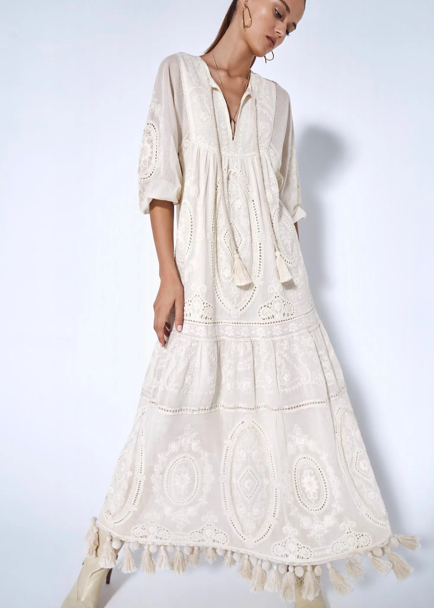 Norah Dress (Alabaster)