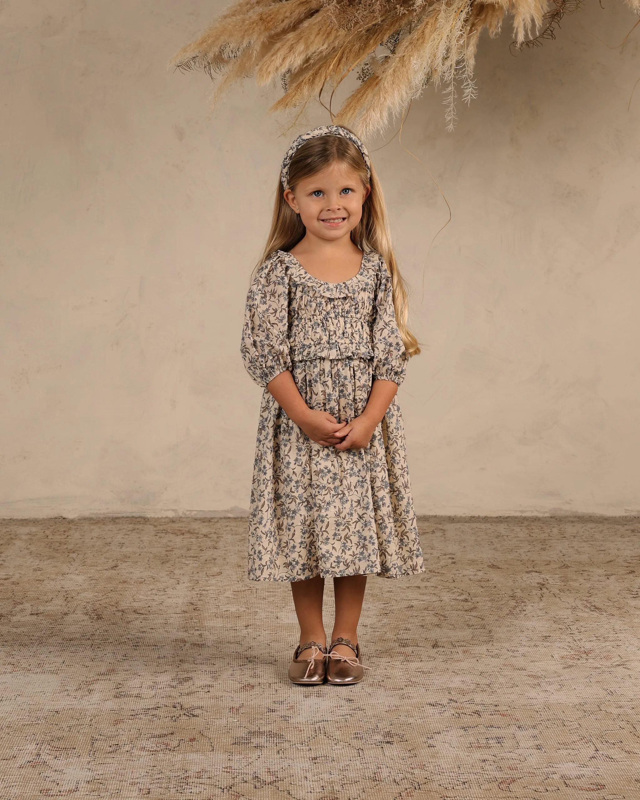 Noralee Junie Dress in Vintage Blue Floral