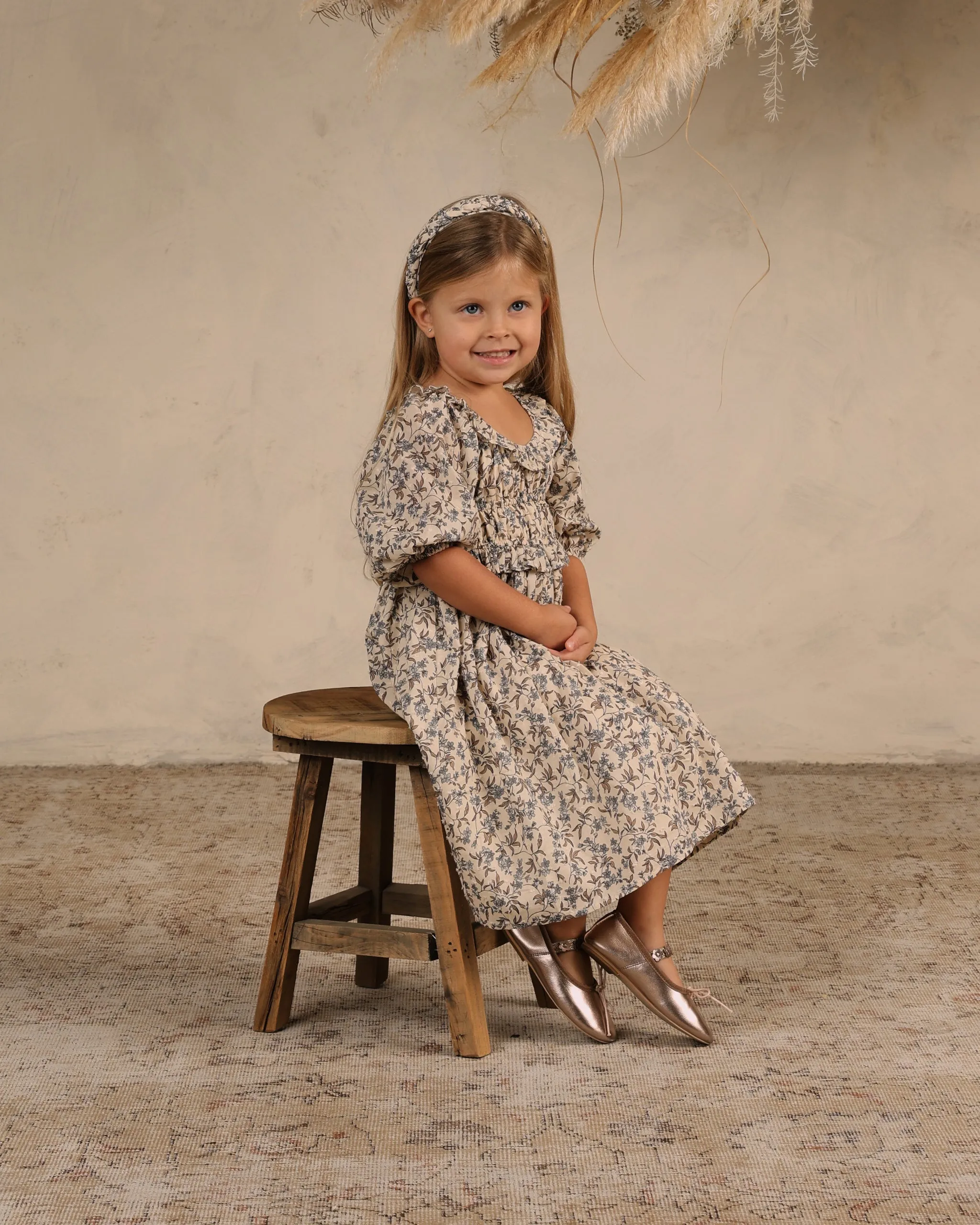 Noralee Junie Dress in Vintage Blue Floral