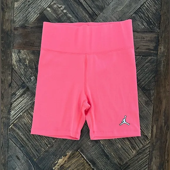 NWOT Air Jordan Women's Ribbed Pink Bike Shorts – Sz S