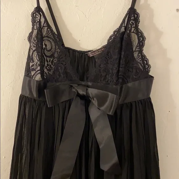 NWOT Victoria’s Secret Black Babydoll Lingerie Top