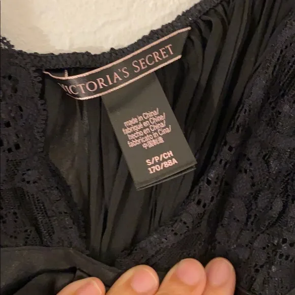 NWOT Victoria’s Secret Black Babydoll Lingerie Top
