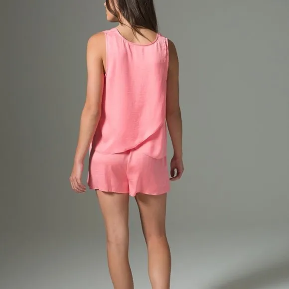NWT Soma CRINKLE Satin Cami And Short Set