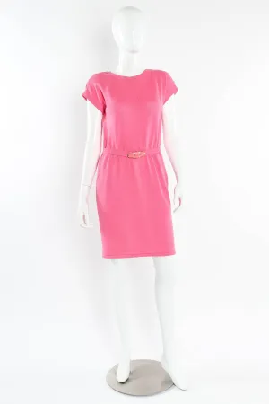 Open Back Web Weave Knit Dress