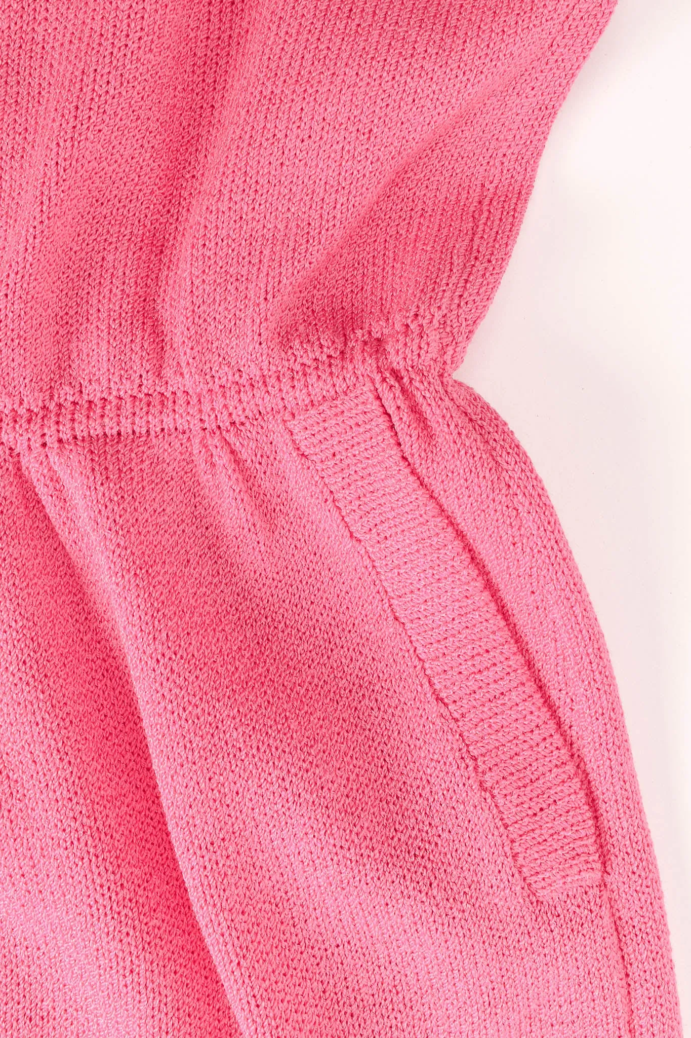 Open Back Web Weave Knit Dress
