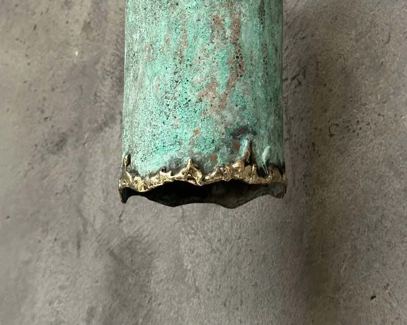 Outdoor Copper Sconce Light: Green Patina Wall Pendant Light
