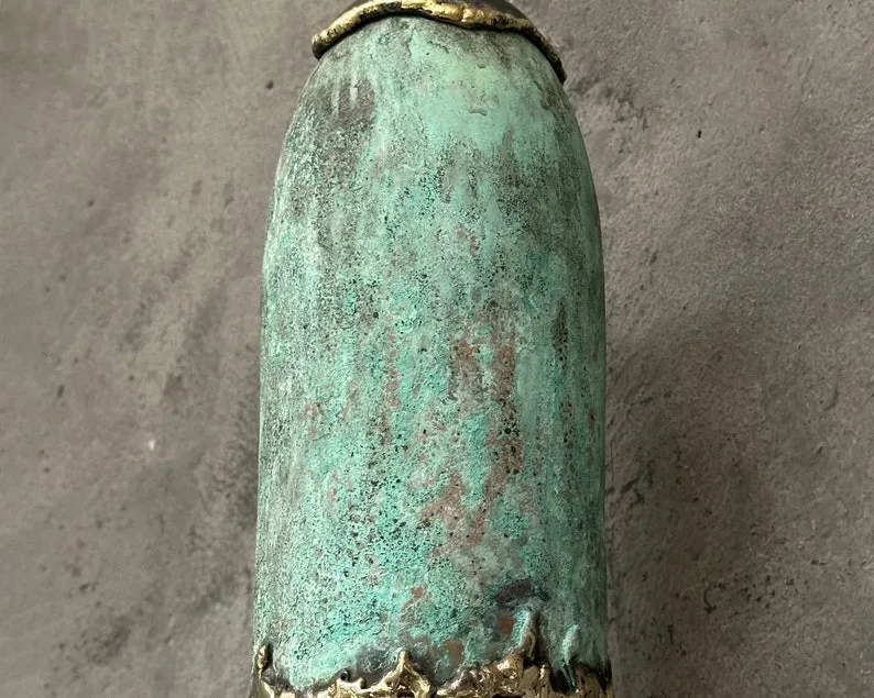 Outdoor Copper Sconce Light: Green Patina Wall Pendant Light