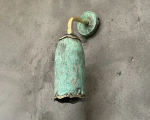 Outdoor Copper Sconce Light: Green Patina Wall Pendant Light