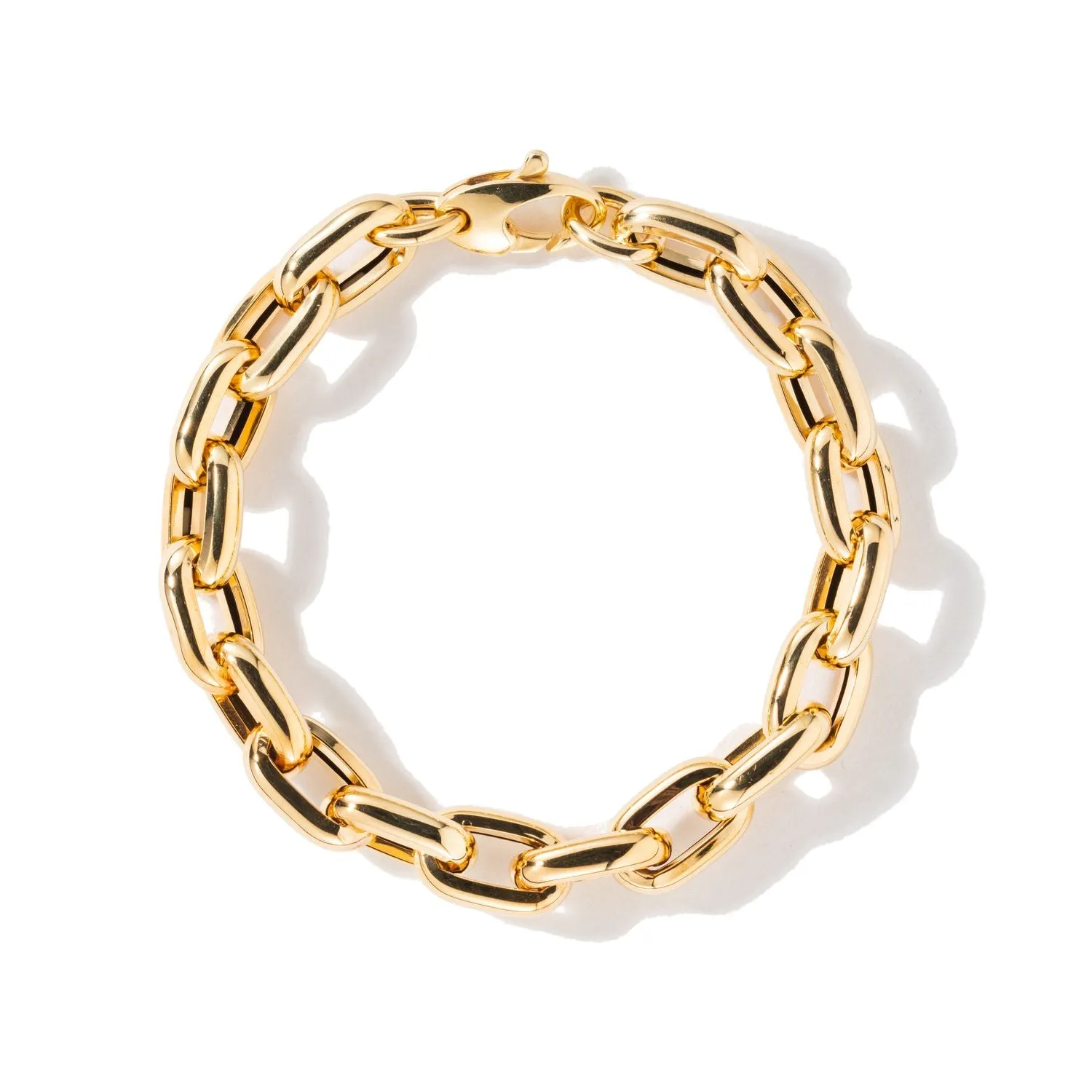 Oval Carabiners on Links Chain Bracelet