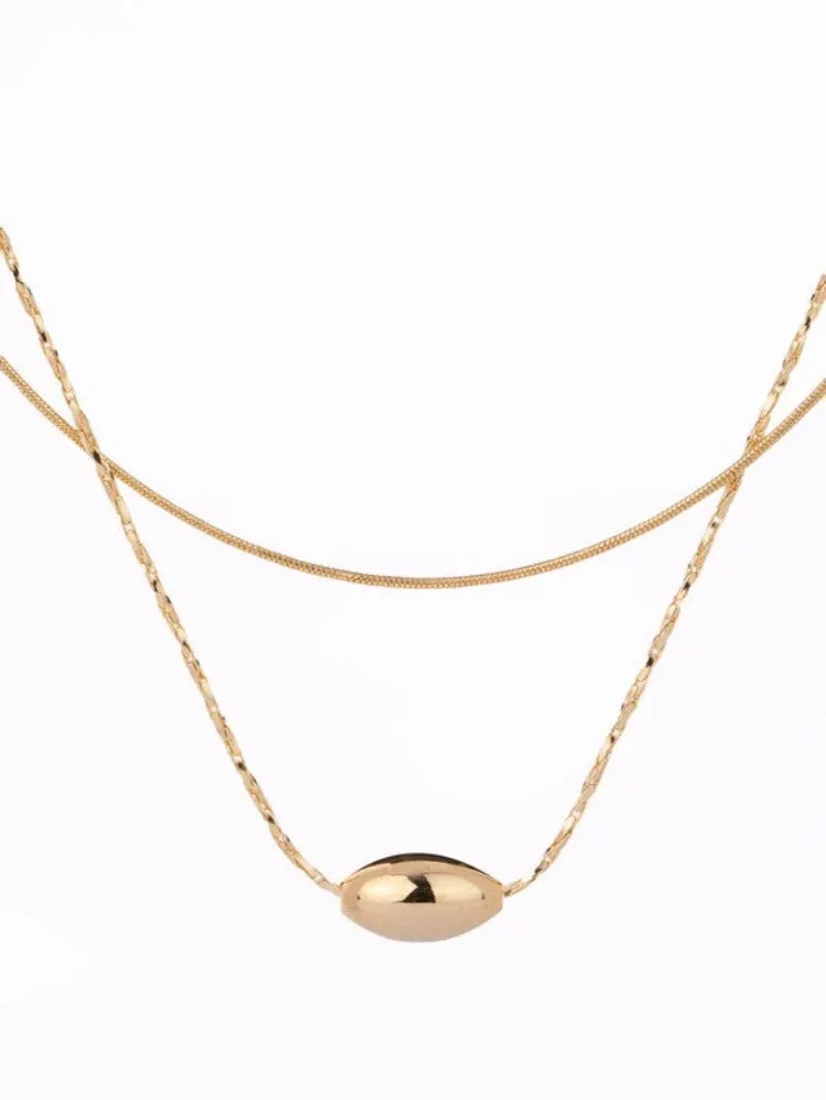 Oval Pendant Necklace