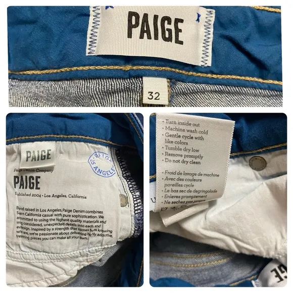 Paige Hoxton Ultra Skinny Denim Jeans Blue